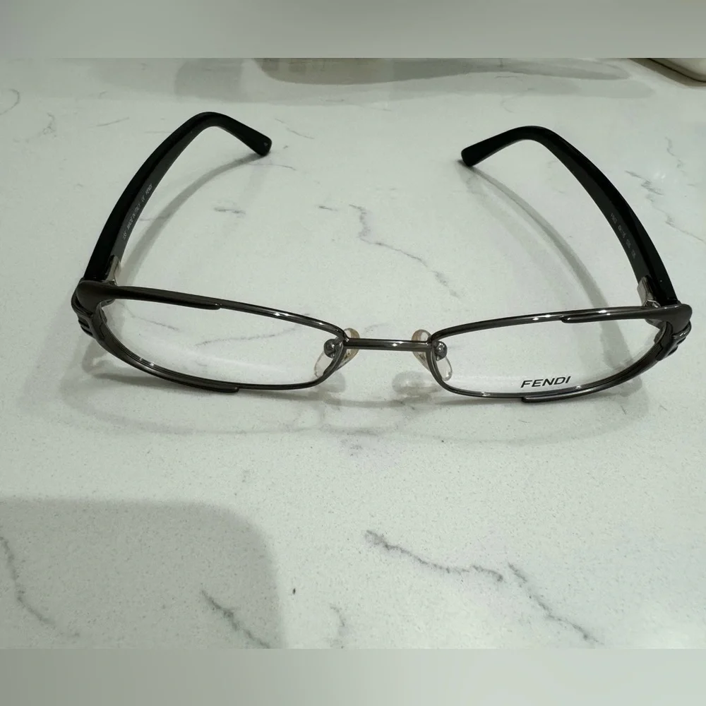 FENDI Women's Eyeglasses w/Side Logo Print w/Case & Card, NWOT